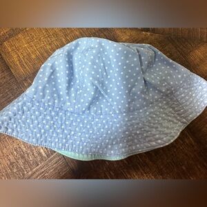 Gymboree 3-4 Years Blue White Polka Dot Hat S/M
